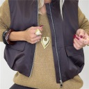 maglione con scollo a v over week